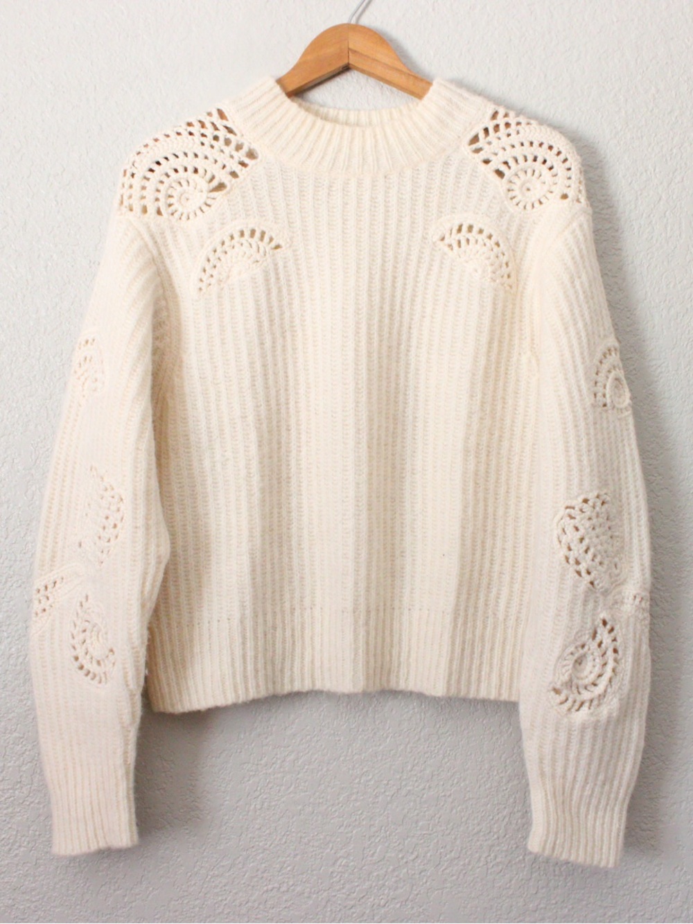 Vince Crochet Shell Sweater